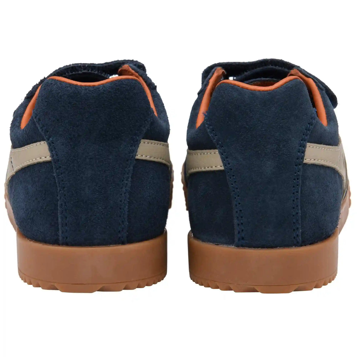 Gola Classics Kids' Harrier Strap Sneakers - Navy/Bone/Moody Orange