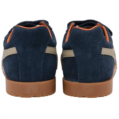Gola Classics Kids' Harrier Strap Sneakers - Navy/Bone/Moody Orange