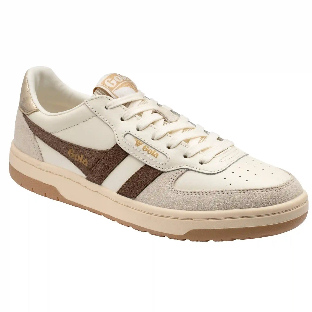 Gola Classics Women's Hawk Sneakers - Off White/Otter/Gold
