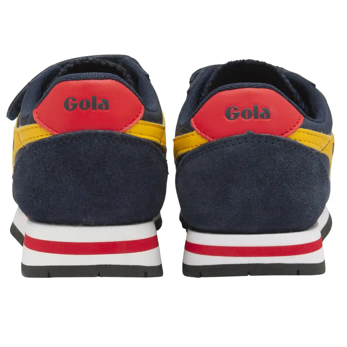 Gola Classics Kids' Daytona Strap Sneakers - Navy/Sun/Red