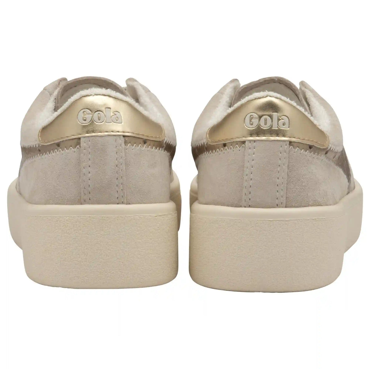 Gola Classics Women's Super Court Metallic Sneakers - Off White/Gold