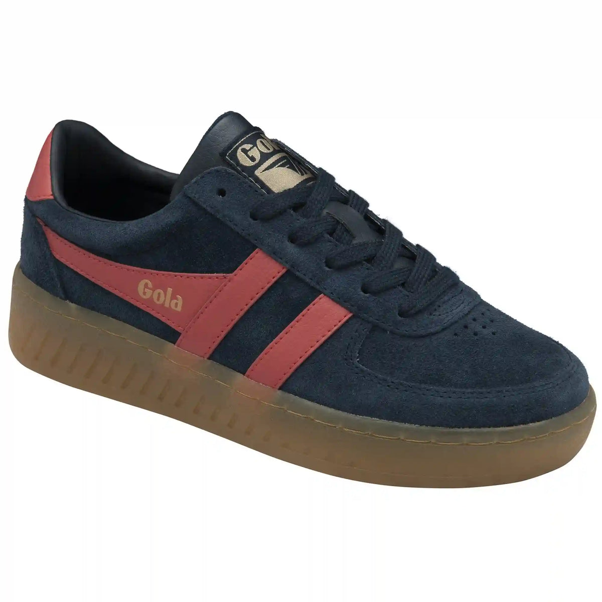 Gola Classics Women's Grandslam Suede Sneakers - Navy/Coral/Gum