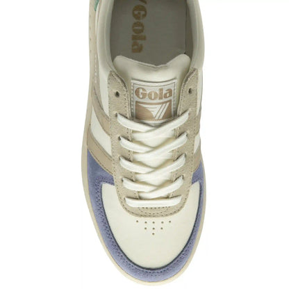 Gola Classics Women's Grandslam Quadrant Sneakers - Off White/Lavender/Gold/Green Mist