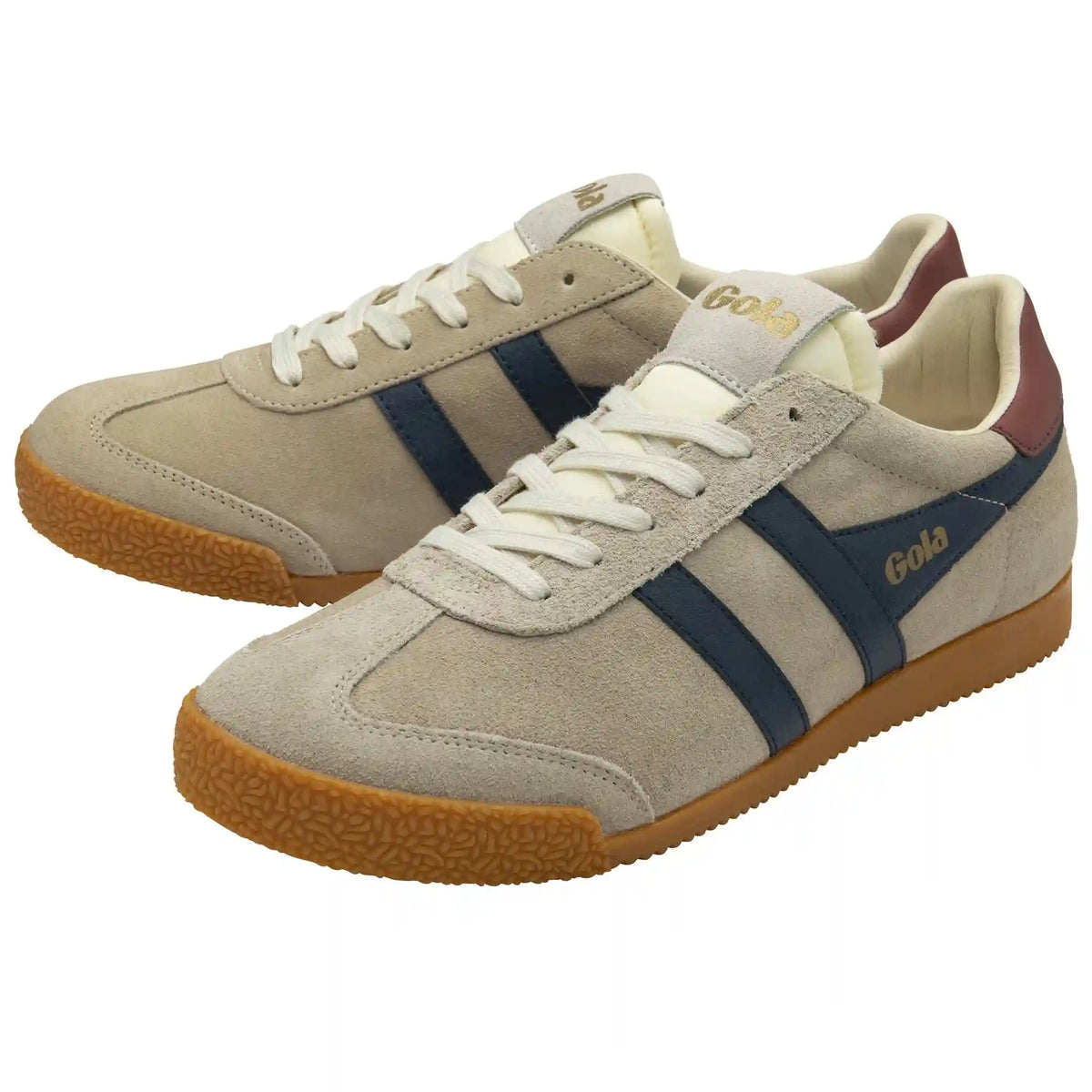 Gola Classics Men's Elan Sneakers - Bone/Navy/Red Ochre