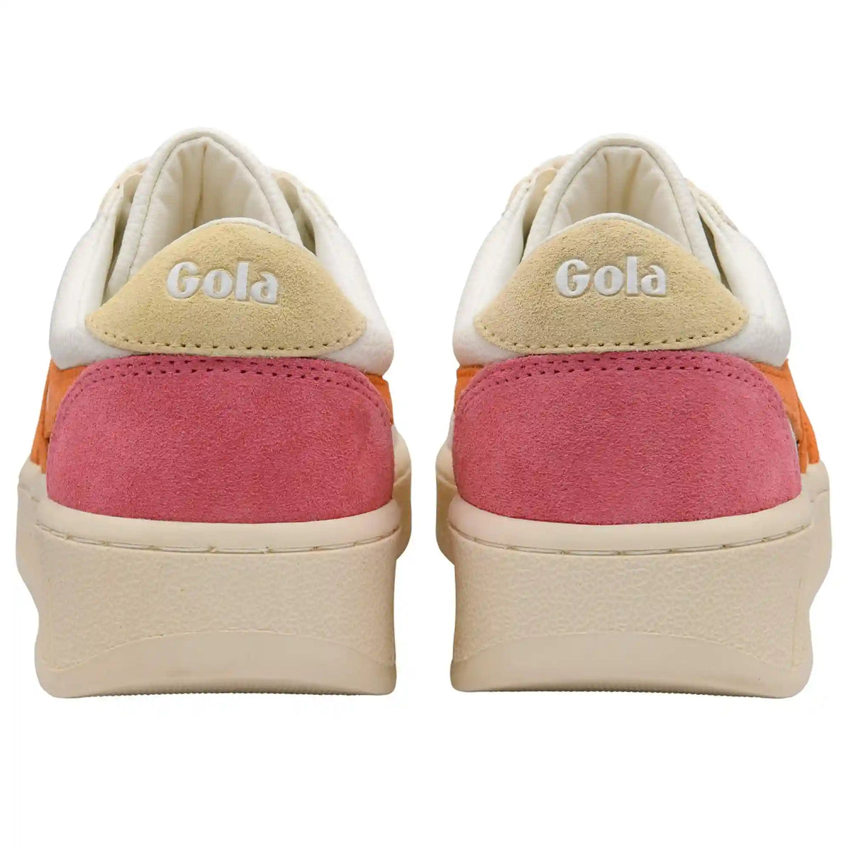 Gola Classics Women's Grandslam Trident Sneakers - White/Apricot/Buttermilk