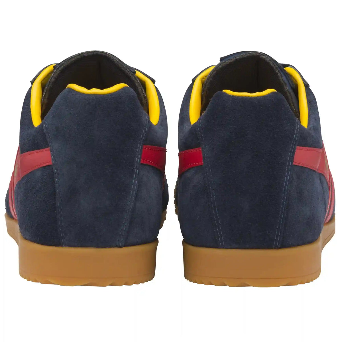 Gola Classics Men's Harrier Suede Sneakers - Navy/Red/Sun
