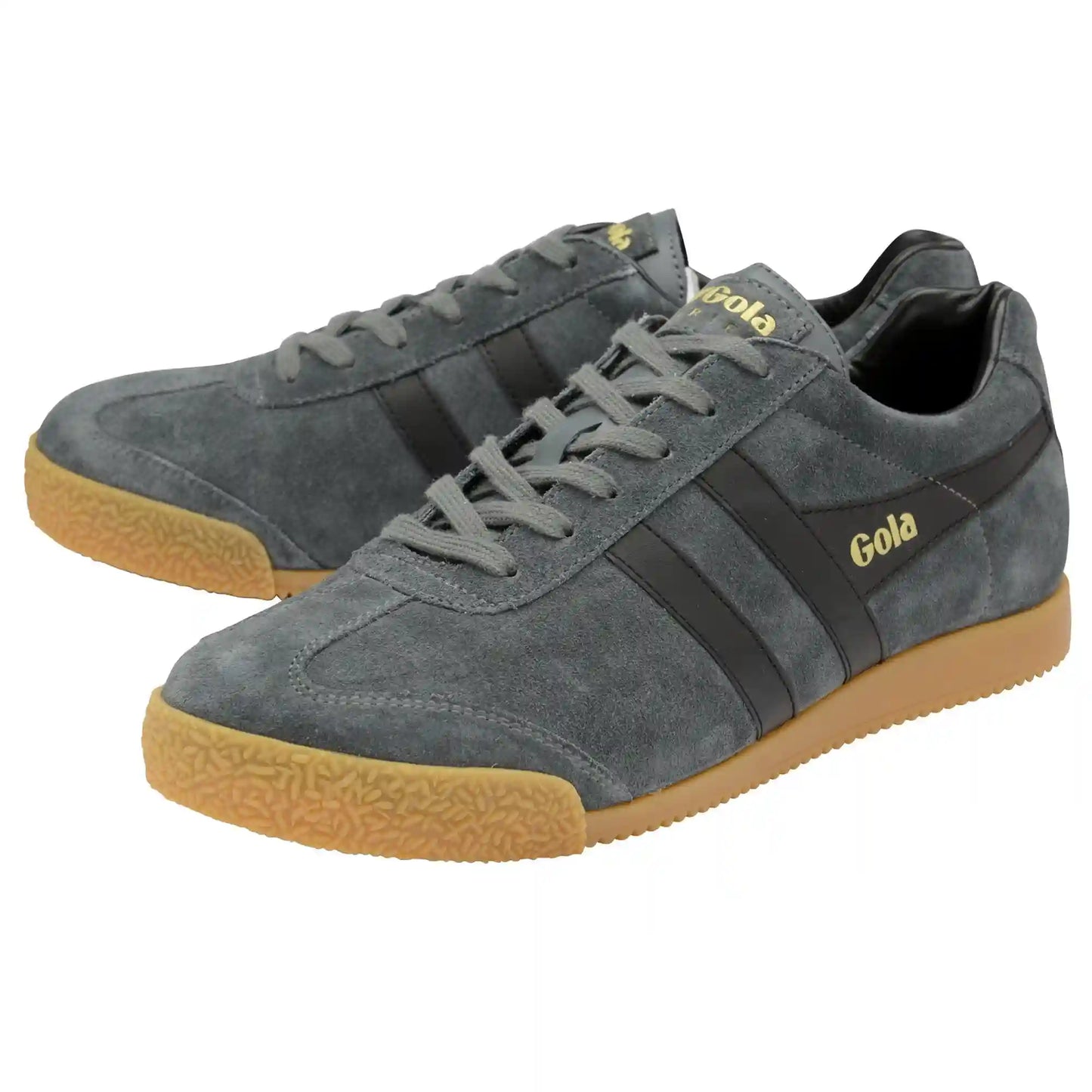 Gola Classics Men's Harrier Suede Sneakers - Graphite/Black