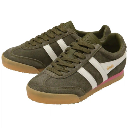 Gola Classics Women's Apollo Sneakers - Khaki/Off White/Coral Pink/Gum