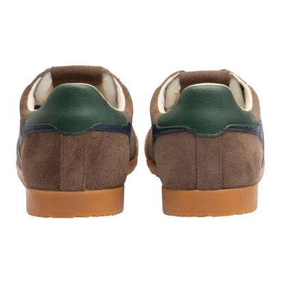 Gola Classics Men's Elan Sneakers - Otter/Navy/Evergreen