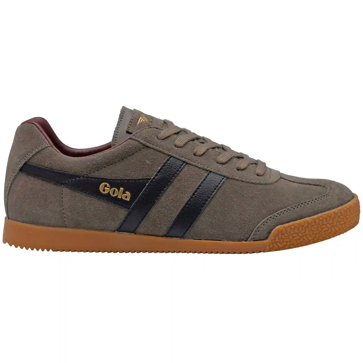 Gola Classics Men's Harrier Suede Sneakers - Urban Moss/Black/Burgundy