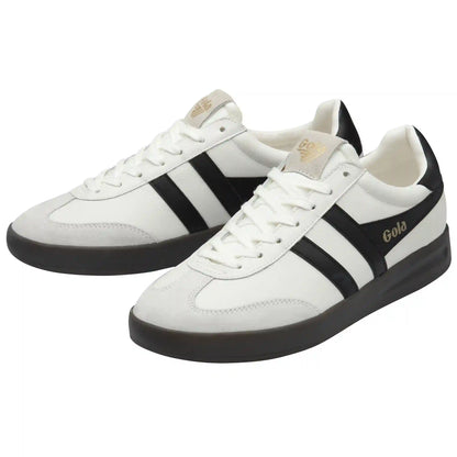 Gola Classics Men's Cyclone Leather Sneakers - White/Black/Dark Gum
