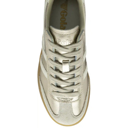 Gola Classics Women's Viper Metallic Sneakers - Gold/Off White/Gum