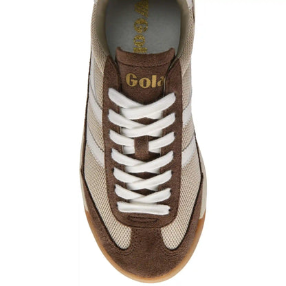 Gola Classics Women's Tornado '88 Mesh Sneakers - Bone/Dark Brown/Off White
