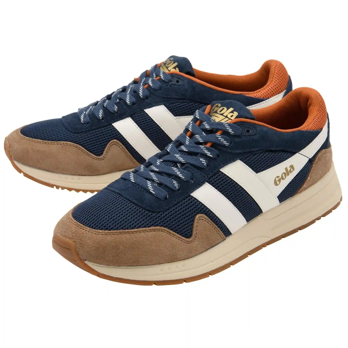 Gola Classics Men's Delta Sneakers - Navy/Tobacco/Off White