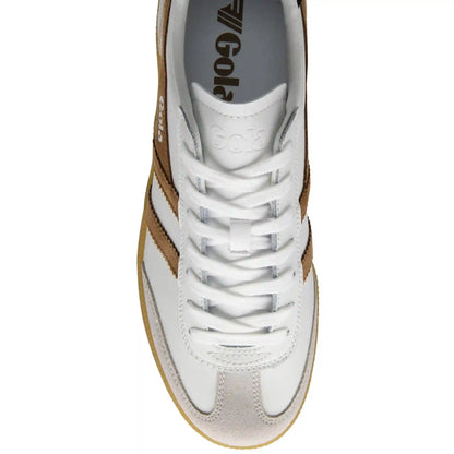 Gola Classics Men's Viper Leather Sneakers - White/Tobacco/Evergreen/Gum
