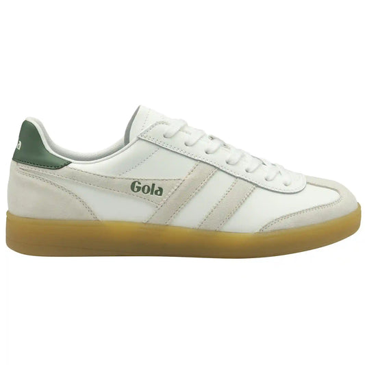 Gola Classics Men's Viper Leather Sneakers - White/White/Evergreen/Gum