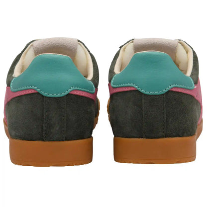 Gola Classics Women's Elan Sneakers - Dark Khaki/Bubblegum/Sea Mist
