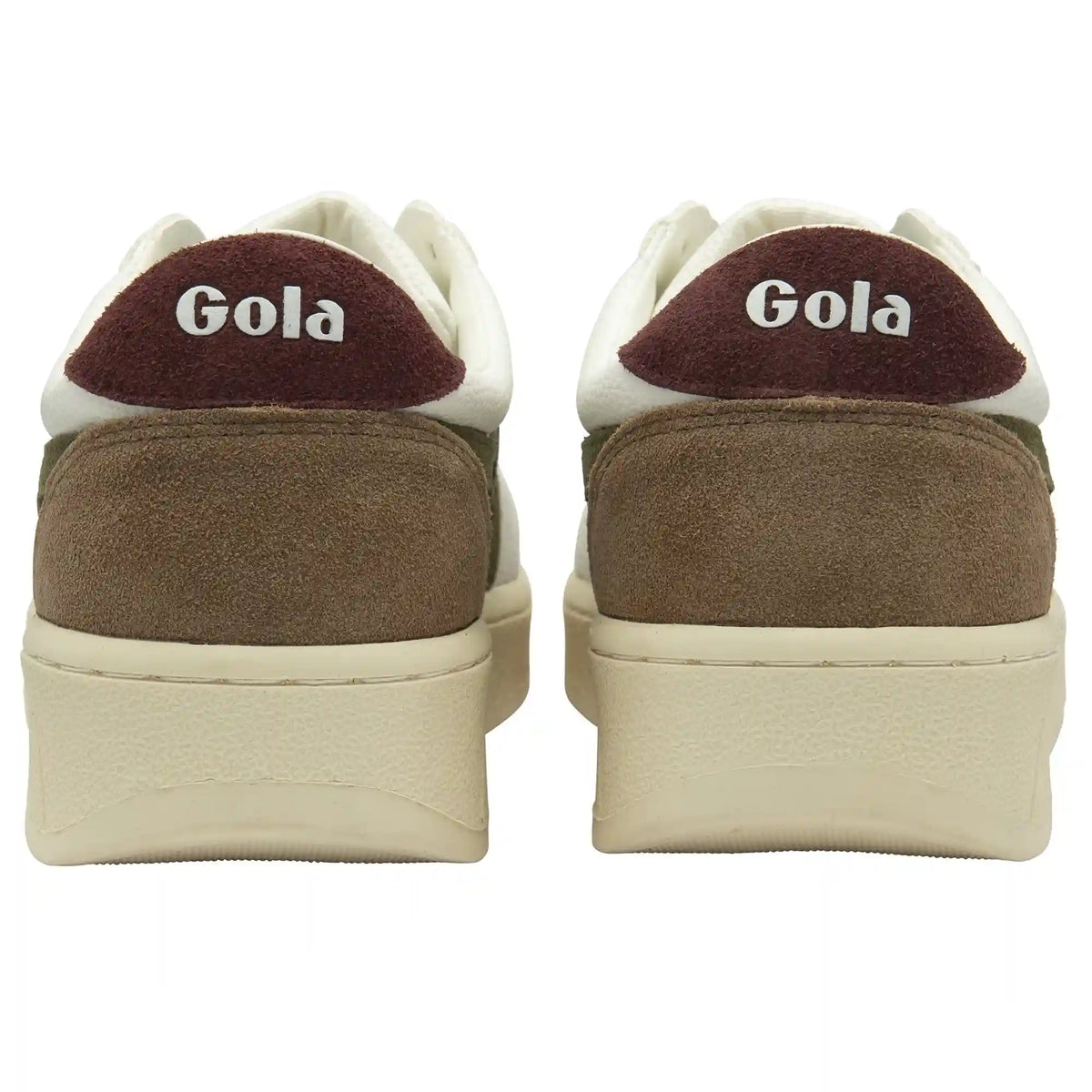 Gola Classics Men's Grandslam Trident Sneakers - White/Khaki/Burgundy