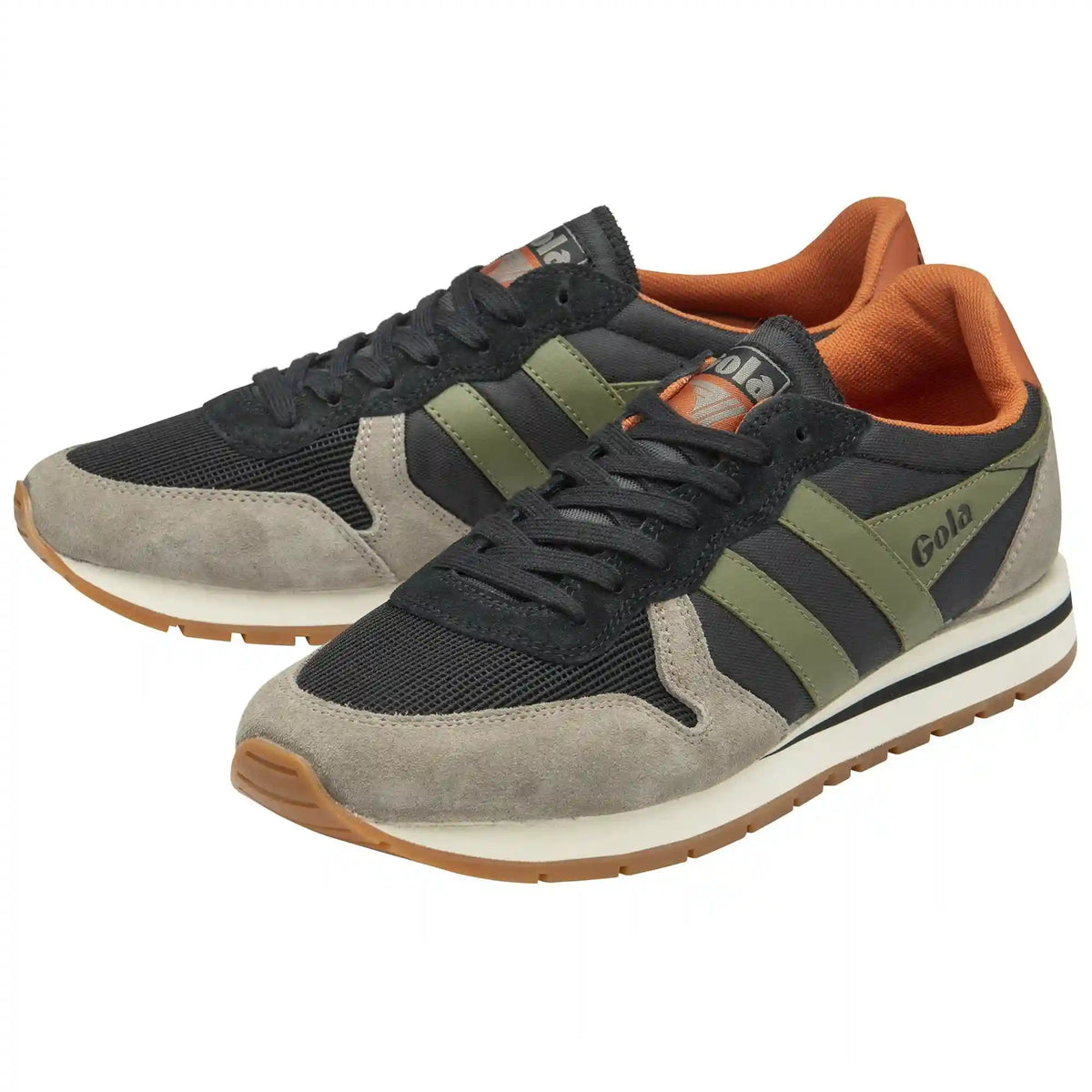 Gola Classics Men's Daytona Sneakers - Black/Rhino/Khaki