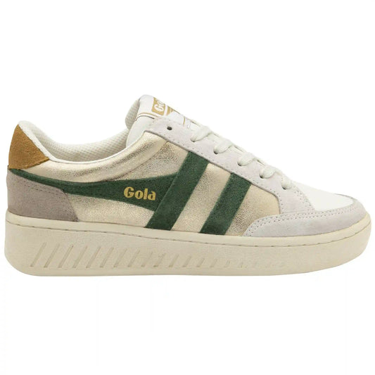Gola Classics Women's Superslam Blaze Sneakers - Gold/Evergreen/Brown Sugar