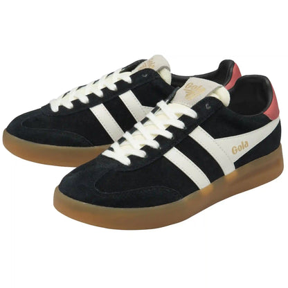 Gola Classics Women's Cyclone Sneakers - Black/Off White/Coral/Gum