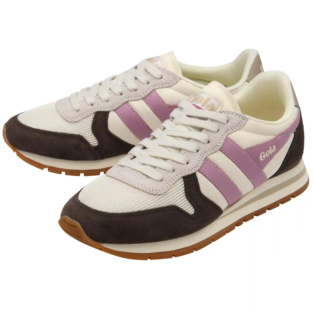Gola Classics Women's Daytona Sneakers - Off White/Mocha/Candy