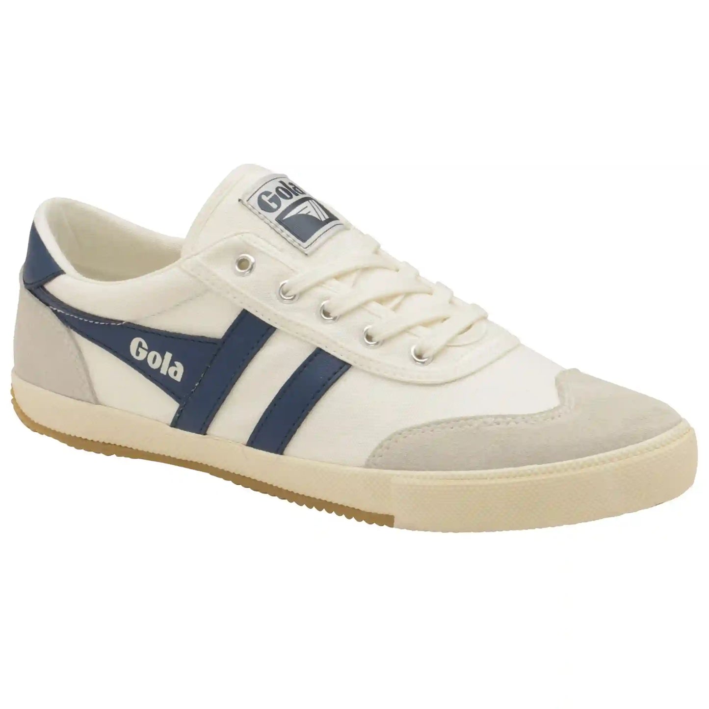 Gola Classics Men's Badminton Plimsoll Sneakers - Off White/Baltic