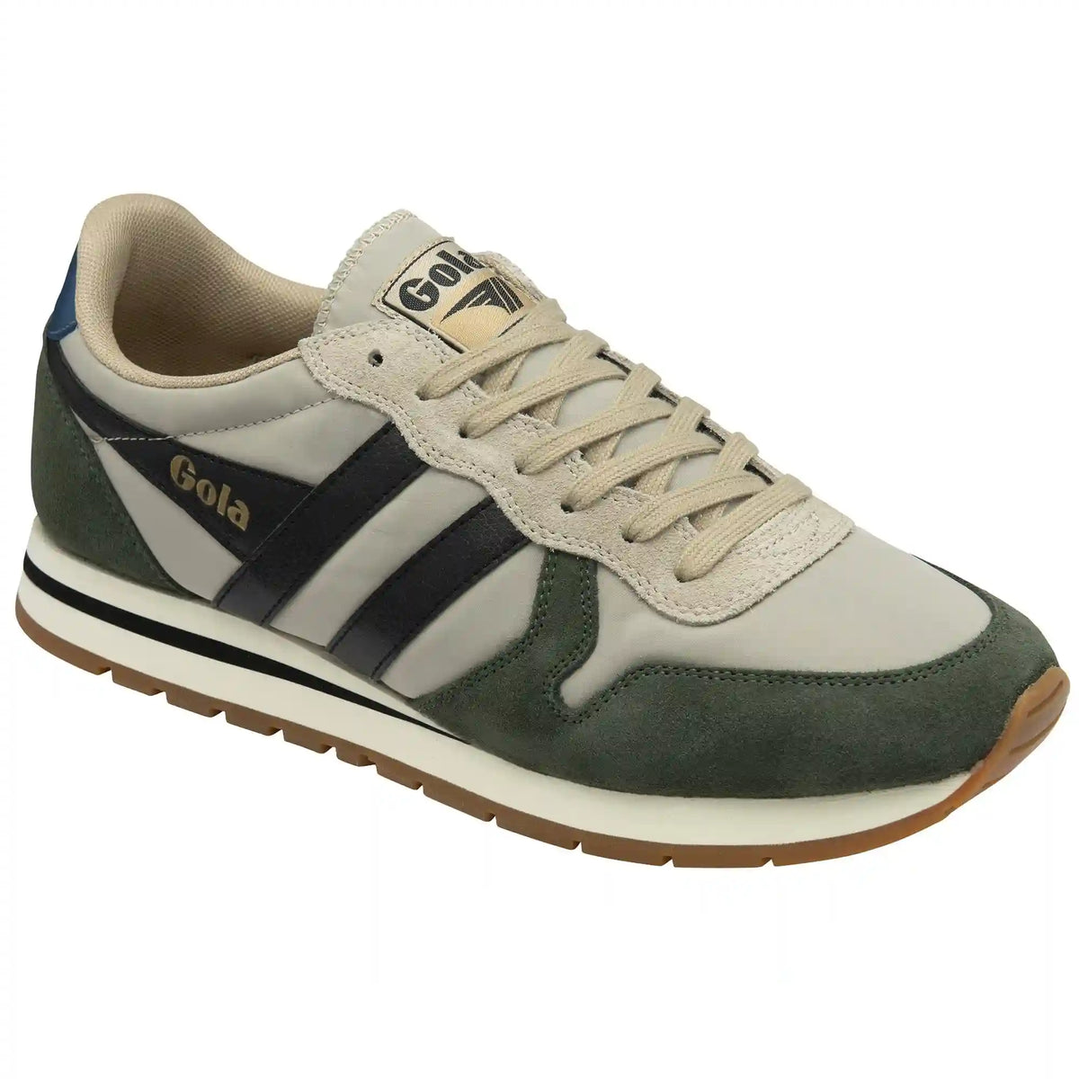 Gola Classics Men's Daytona Chute Sneakers - Bone/Dark Khaki/Black