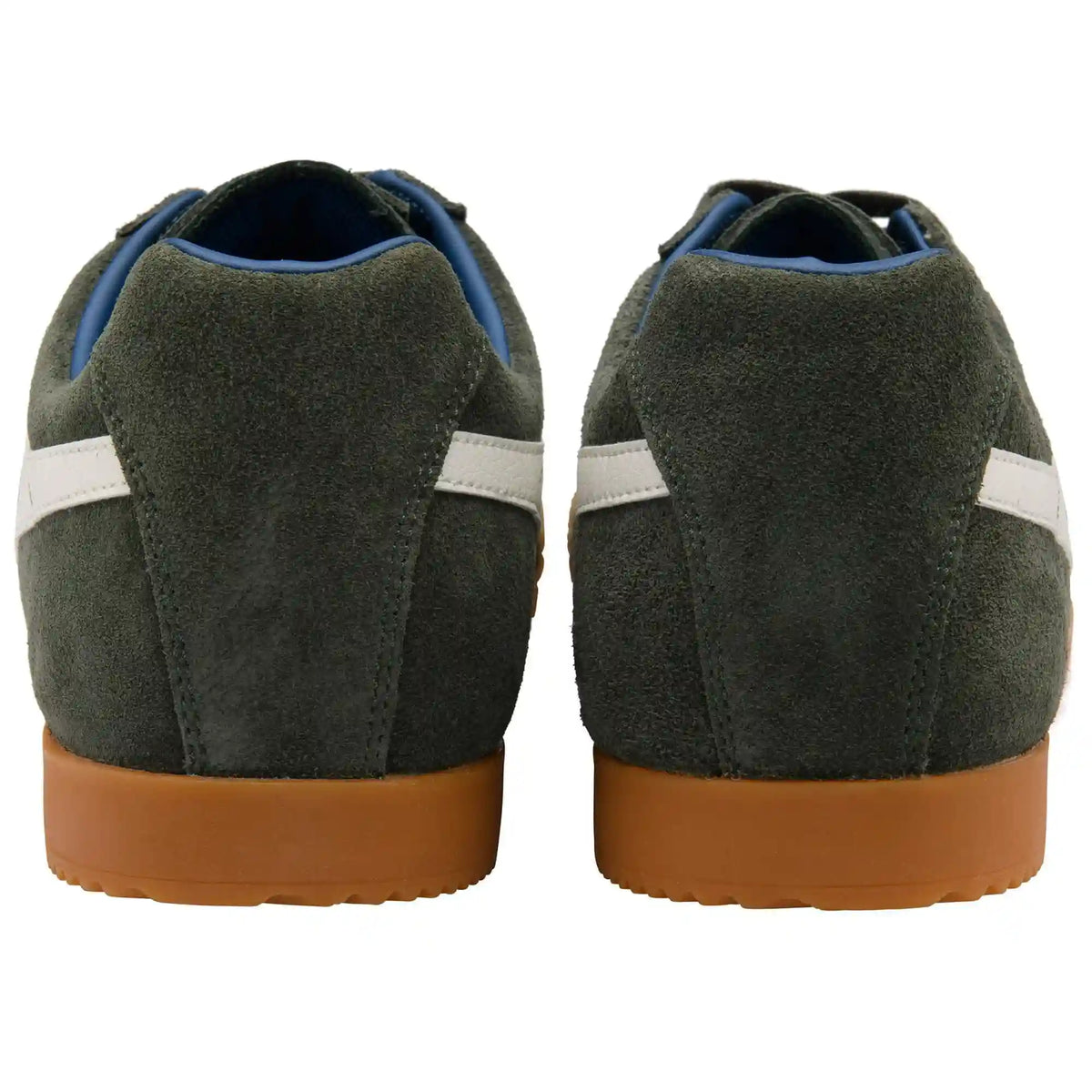 Gola Classics Men's Harrier Suede Sneakers - Dark Khaki/Off White/Marine Blue