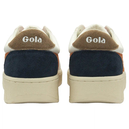 Gola Classics Men's Grandslam Trident Sneakers - White/Moody Orange/Tobacco