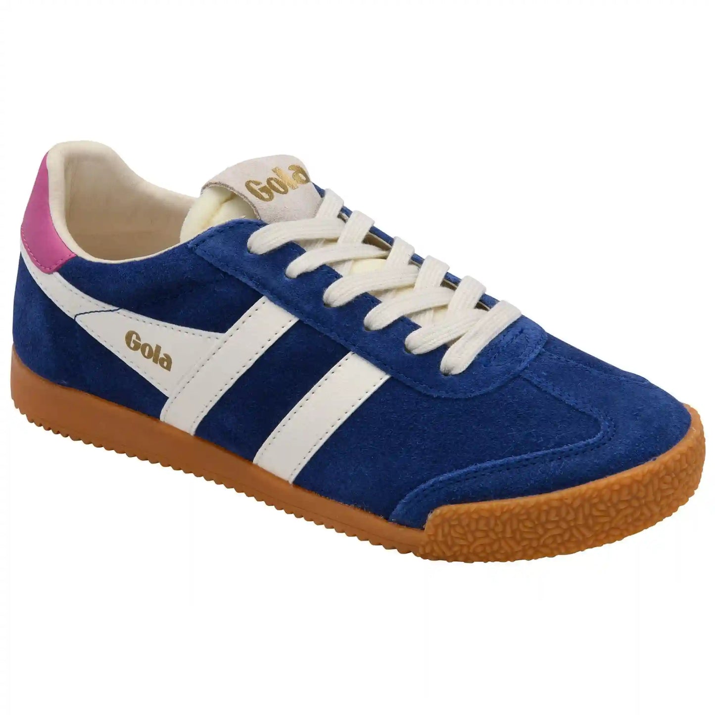 Gola Classics Women's Elan Sneakers - Deep Blue/Off White/Shocking Pink