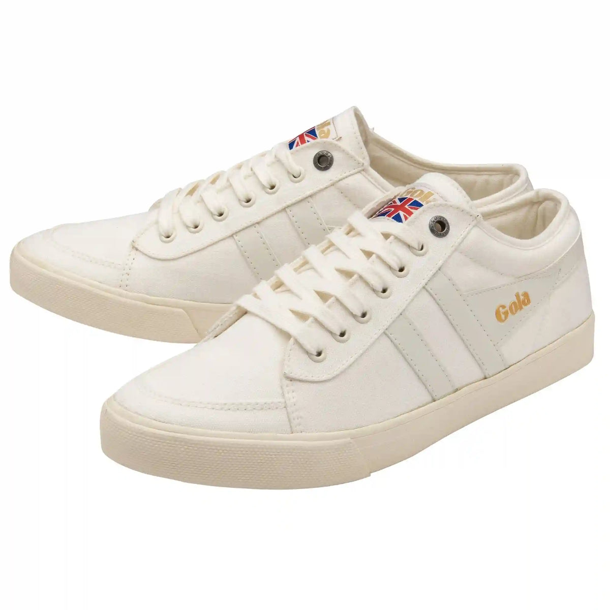 Vegan Gola Classics Men's Comet Plimsoll Sneakers - Off White/Off White/Off White