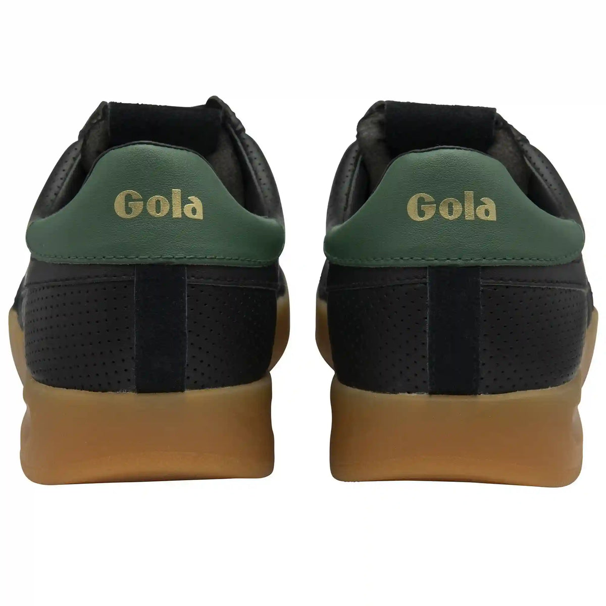 Gola Classics Men's Cyclone Leather '76 Sneakers - Black/Evergreen/Gum