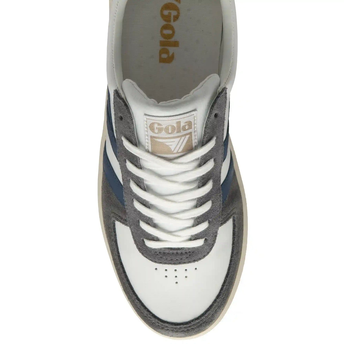 Gola Classics Men's Grandslam Quadrant Sneakers - White/Ash/Marine Blue/Shadow