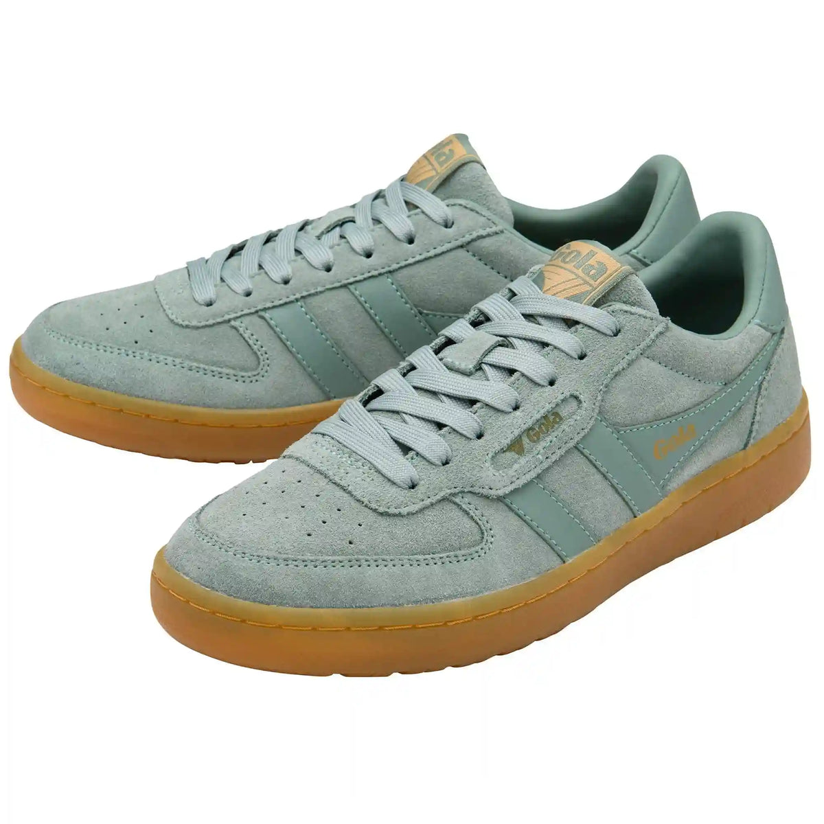 Gola Classics Women's Hawk Suede '86 Sneakers - Green Mist/Gum