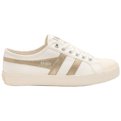 Vegan Gola Classics Women's Coaster Flame - Off White/Gold