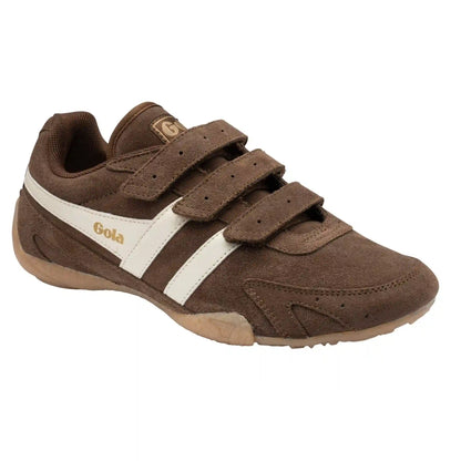 Gola Classics Women's Connect Suede Strap Sneakers - Otter/Off White/Gum