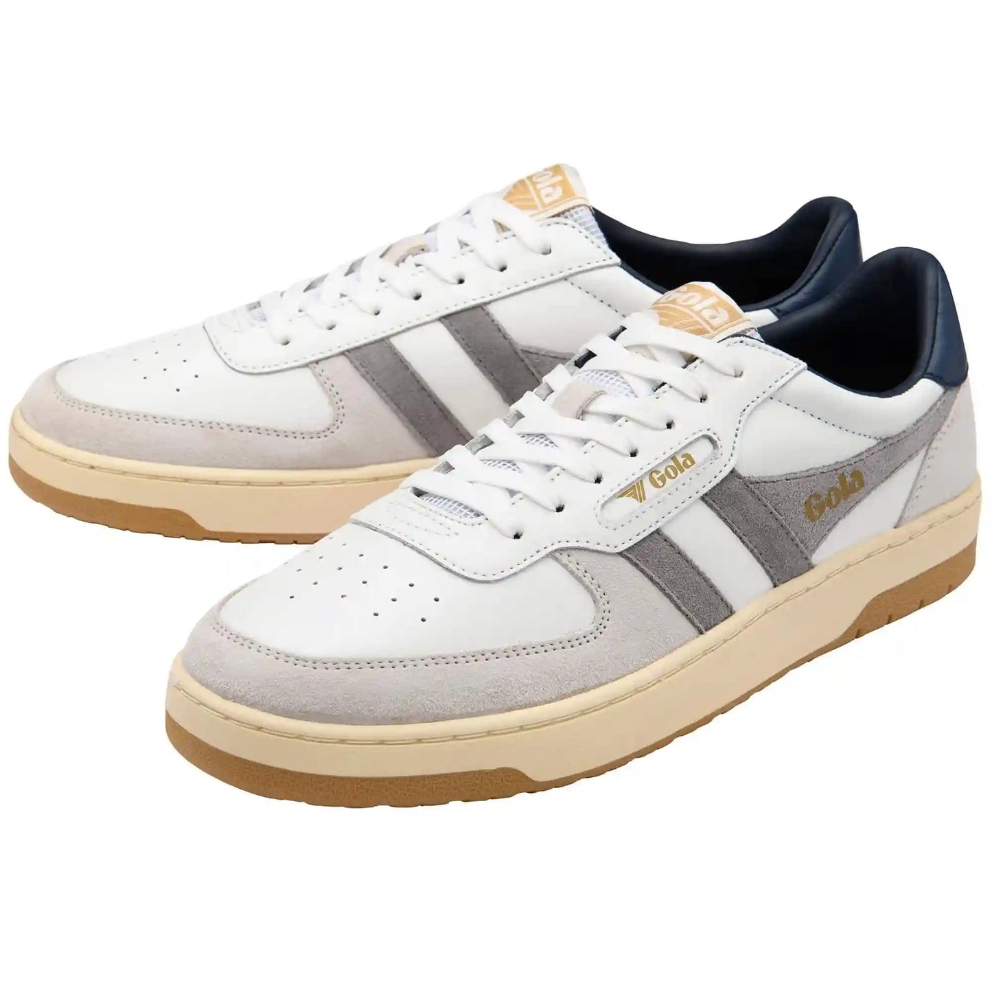 Gola Classics Men's Hawk Sneakers - White/Cement/Navy
