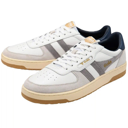 Gola Classics Men's Hawk Sneakers - White/Cement/Navy