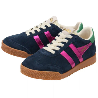Gola Classics Kids' Elan Glitz Sneakers - Navy/Fuchsia/Emerald