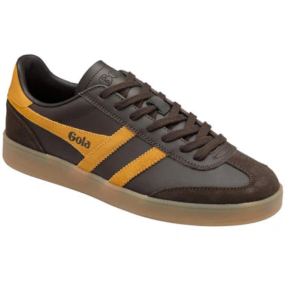 Gola Classics Men's Viper Leather Sneakers - Dark Brown/Sun/Gum