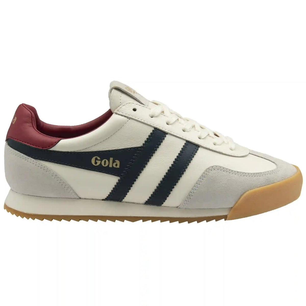 Gola Classics Men's Europa Leather Sneakers - Off White/Navy/Deep Red