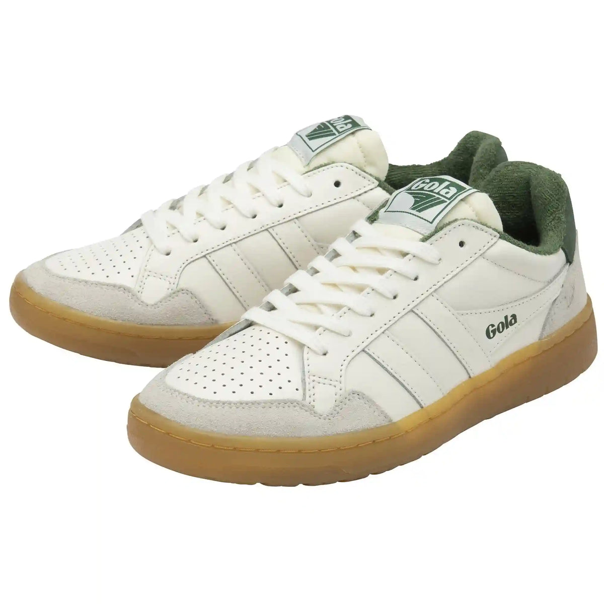 Gola Classics Women's Eagle '86 Sneakers - Off White/Evergreen/Gum