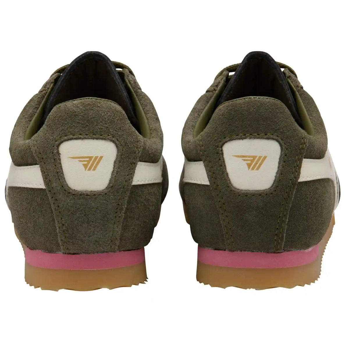 Gola Classics Women's Apollo Sneakers - Khaki/Off White/Coral Pink/Gum