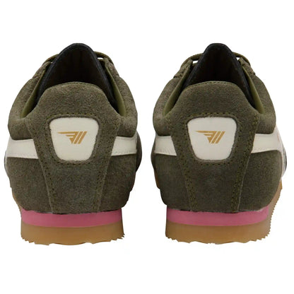 Gola Classics Women's Apollo Sneakers - Khaki/Off White/Coral Pink/Gum