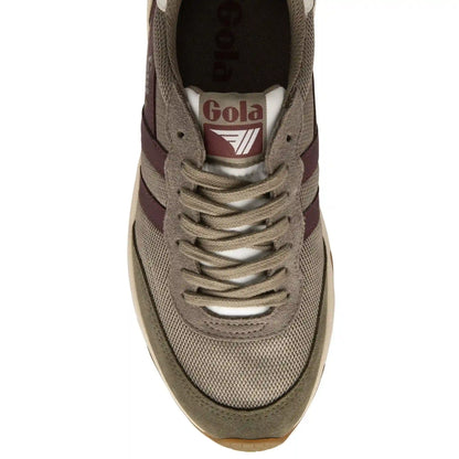Gola Classics Men's Jupiter Sneakers - Rhino/Khaki/Burgundy