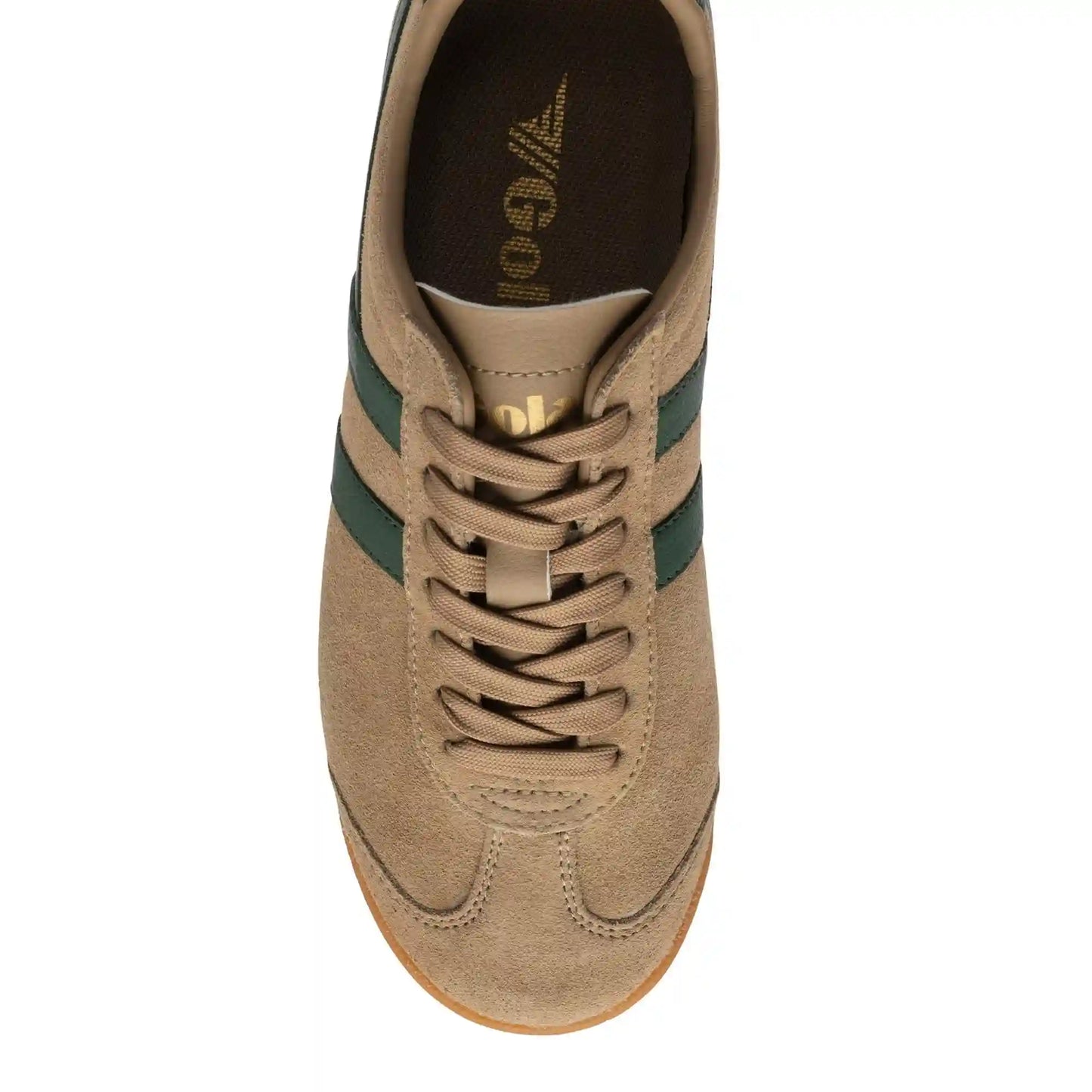 Gola Classics Women's Bullet Suede Sneakers - Light Caramel/Evergreen/Gum