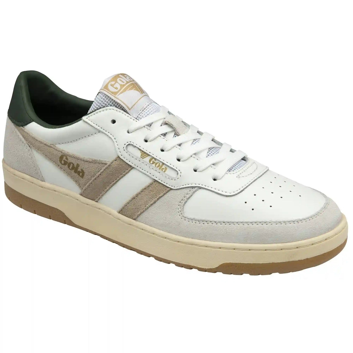 Gola Classics Men's Hawk Sneakers - White/Bone/Dark Khaki