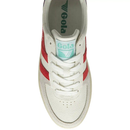 Gola Classics Women's Grandslam Trident Sneakers - White/Coral/Sea Mist