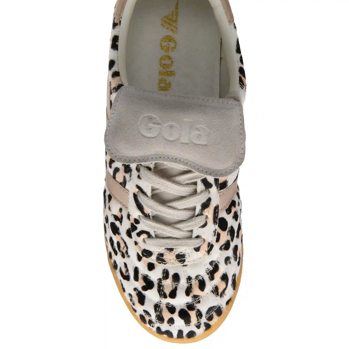 Gola Classics Women's Stadium '86 Sahara Sneakers - Snow Leopard/Gold